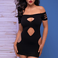 MINI VESTIDO CR-4671 PRETO CHILIROSE - 36-38 S/M - Thumbnail 3