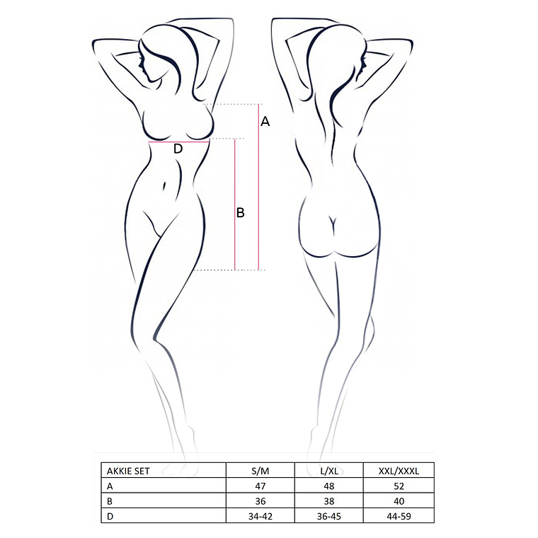 FANTASIA DE ENFERMEIRA AKKIE PASSION - 44-46 XXL/3XL 2