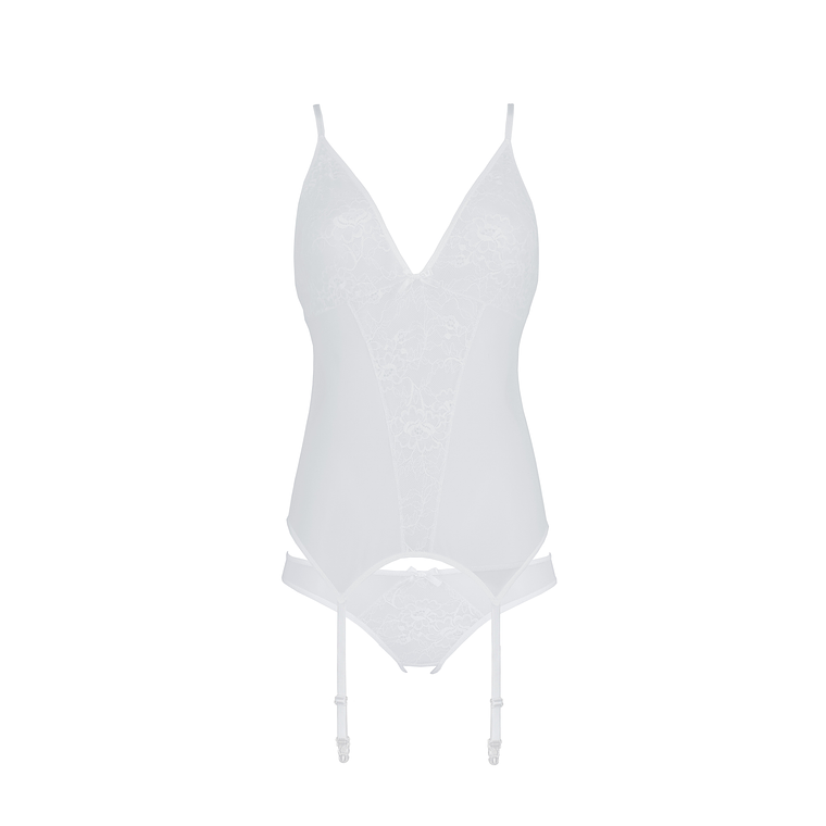 CORPETE E TANGA URSULA BRANCO PASSION - 36-38 S/M 3