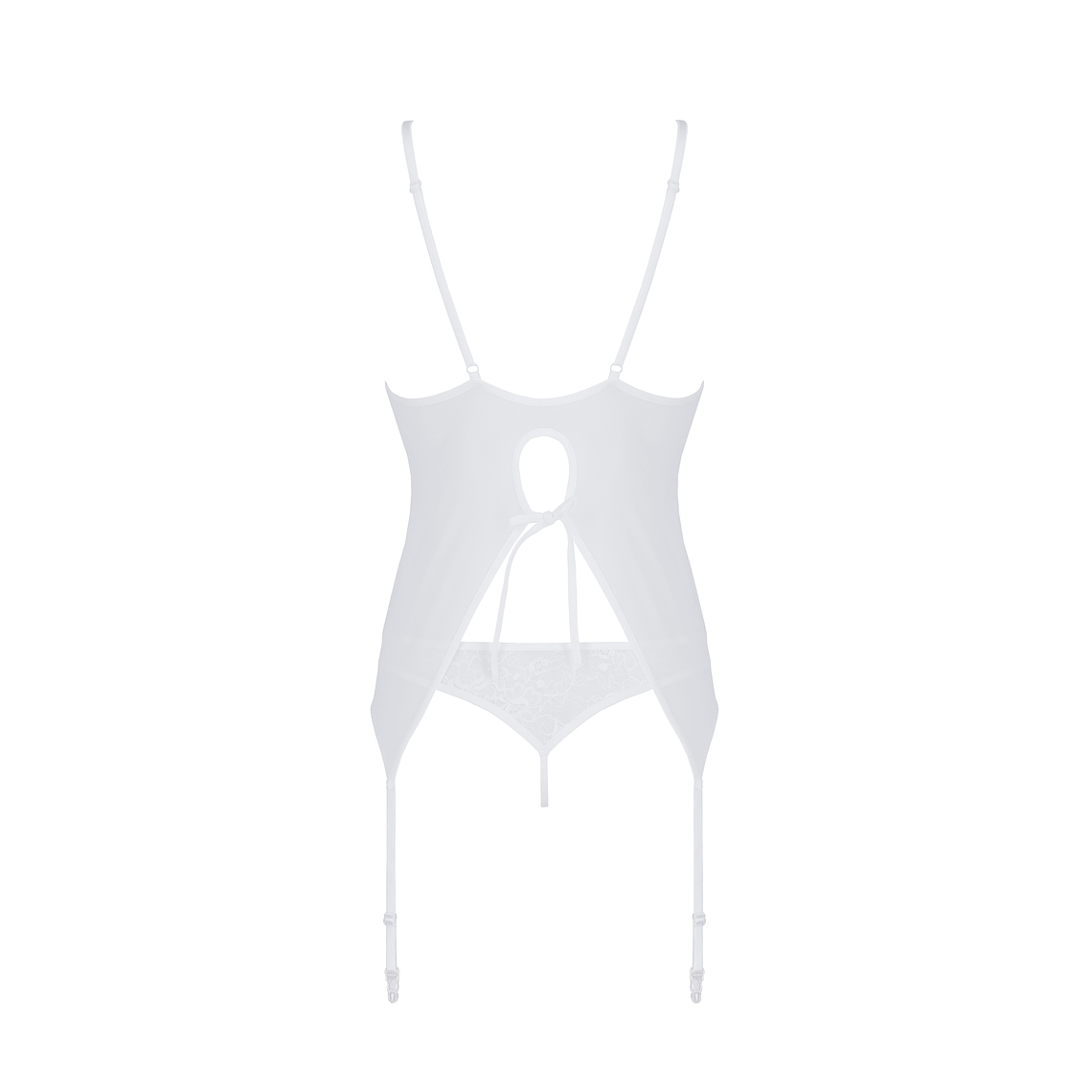 CORPETE E TANGA URSULA BRANCO PASSION - 36-38 S/M 4