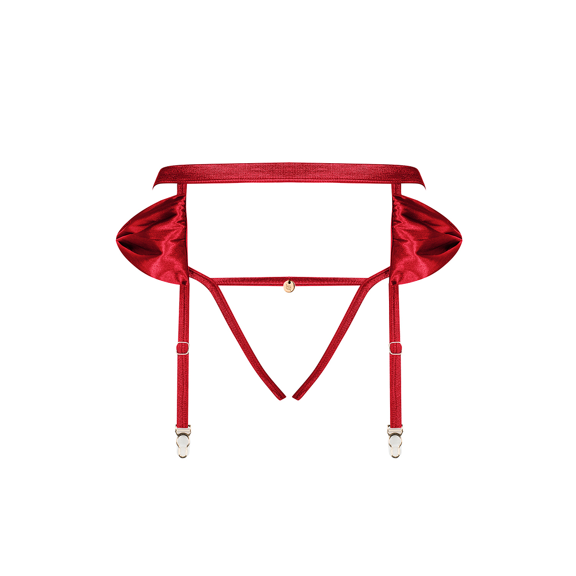 CINTO DE LIGAS E TANGA COM ABERTURA NA VIRILHA RUBINESA OBSESSIVE - 36-38 S/M 5