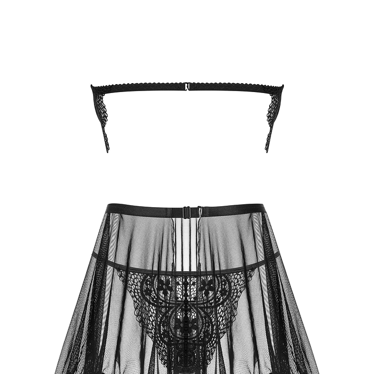 CAMISA DE NOITE E TANGA DARK MIRAGE PRETA BEAUTY NIGHT FASHION - 40-42 L/XL 4