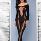 CATSUIT CR-4646 PRETO CHILIROSE - 36-38 S/M - Thumbnail 1