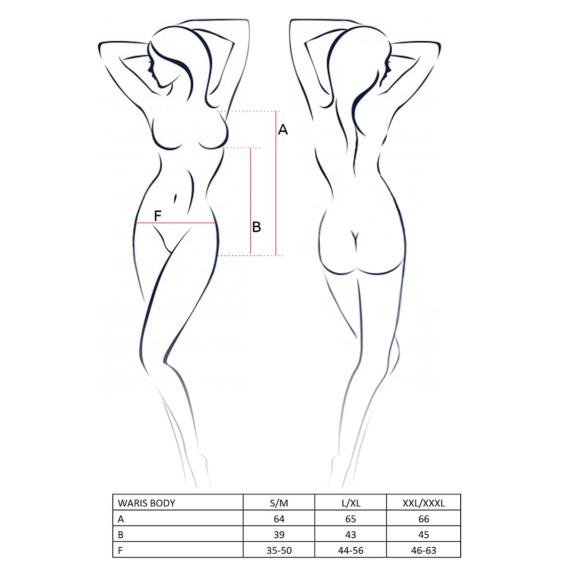 BODY WARIS PRETO PASSION - 40-42 L/XL 2