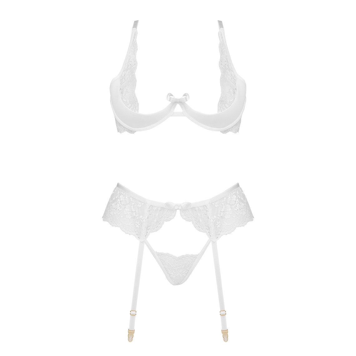 CONJUNTO DE 3 PEÇAS ROSE BRANCO BEAUTY NIGHT FASHION - 40-42 L/XL 8