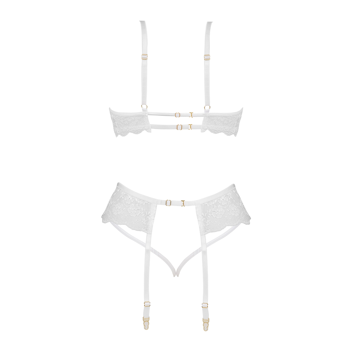 CONJUNTO DE 3 PEÇAS ROSE BRANCO BEAUTY NIGHT FASHION - 40-42 L/XL 9