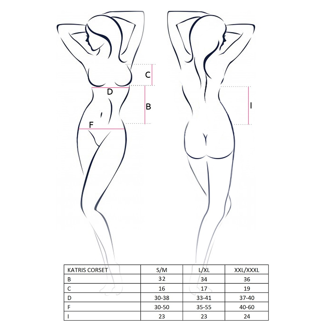 CORPETE E TANGA KATRISS PRETO EROTIC LINE PASSION - 36-38 S/M 3