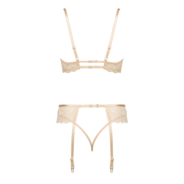 CONJUNTO DE 3 PEÇAS ROSE NUDE BEAUTY NIGHT FASHION - 36-38 S/M 13