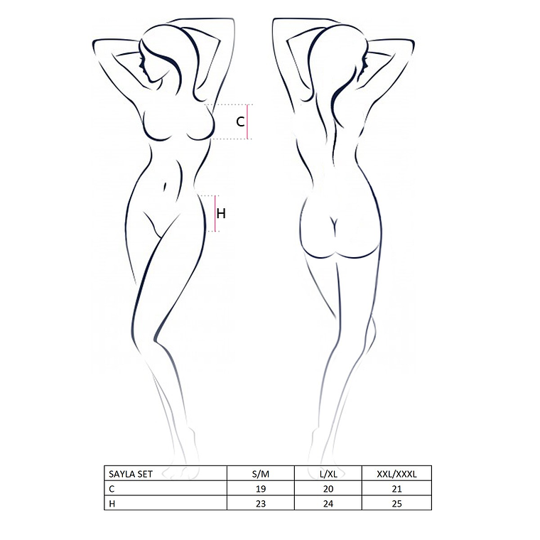 CONJUNTO DE 3 PEÇAS SAYLA PRETO PASSION - 44-46 XXL/3XL 2