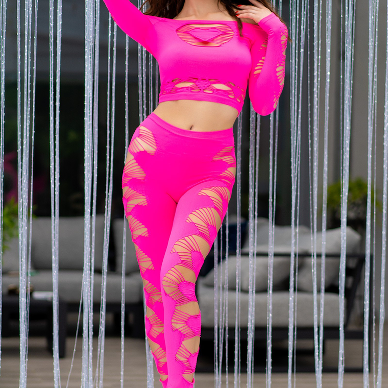 CONJUNTO CR-4632 CHILIROSE ROSA - 36-40 S/L 4