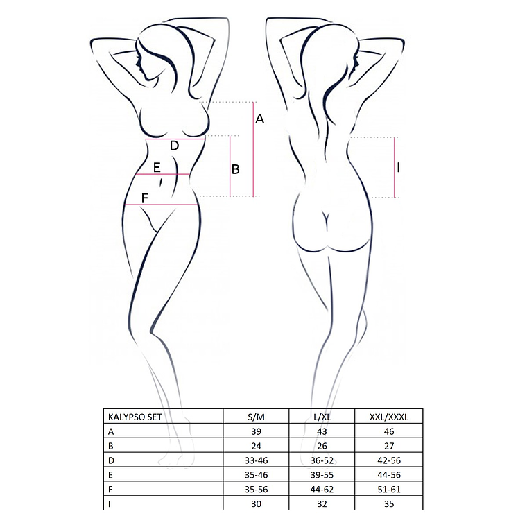 CONJUNTO DE 2 PEÇAS KALYPSO BRANCO PASSION - 40-42 L/XL 2