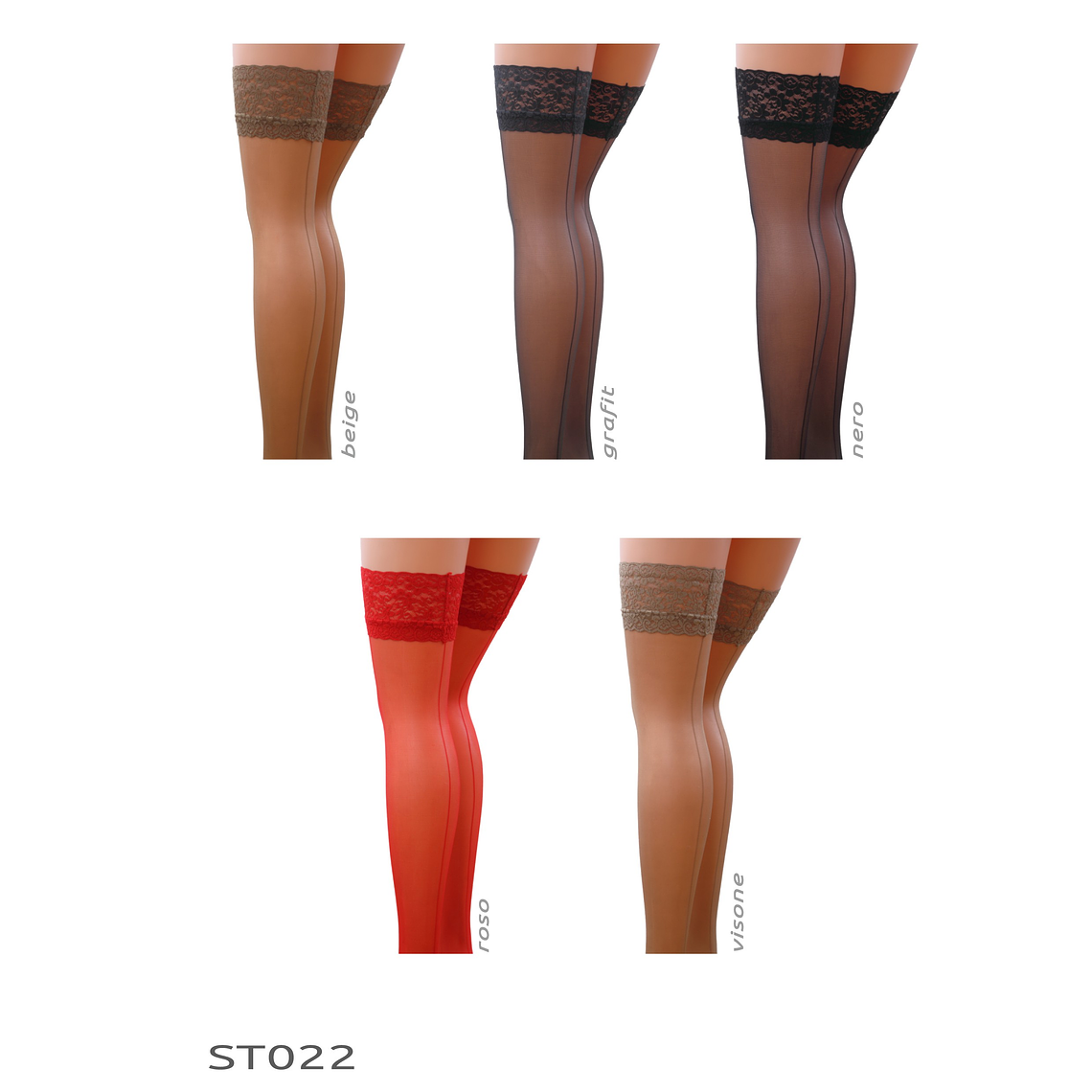 MEIAS DE LIGAS ST022 GRAFIT (17 DEN) PASSION - 3/4 3