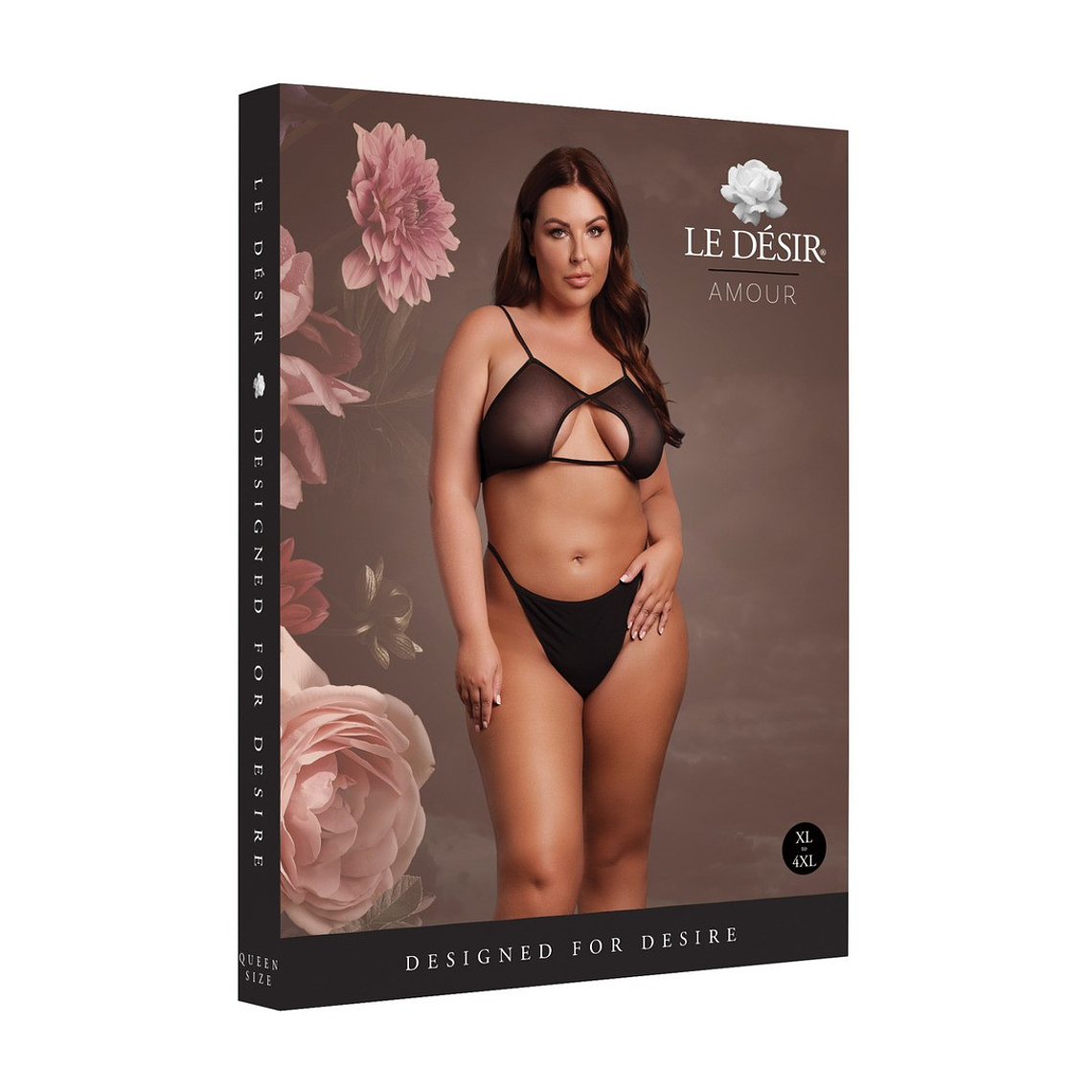 SUTIÃ KEYHOLE MESH PRETO TAMANHO QUEEN LE DÉSIR - 42 XL 2