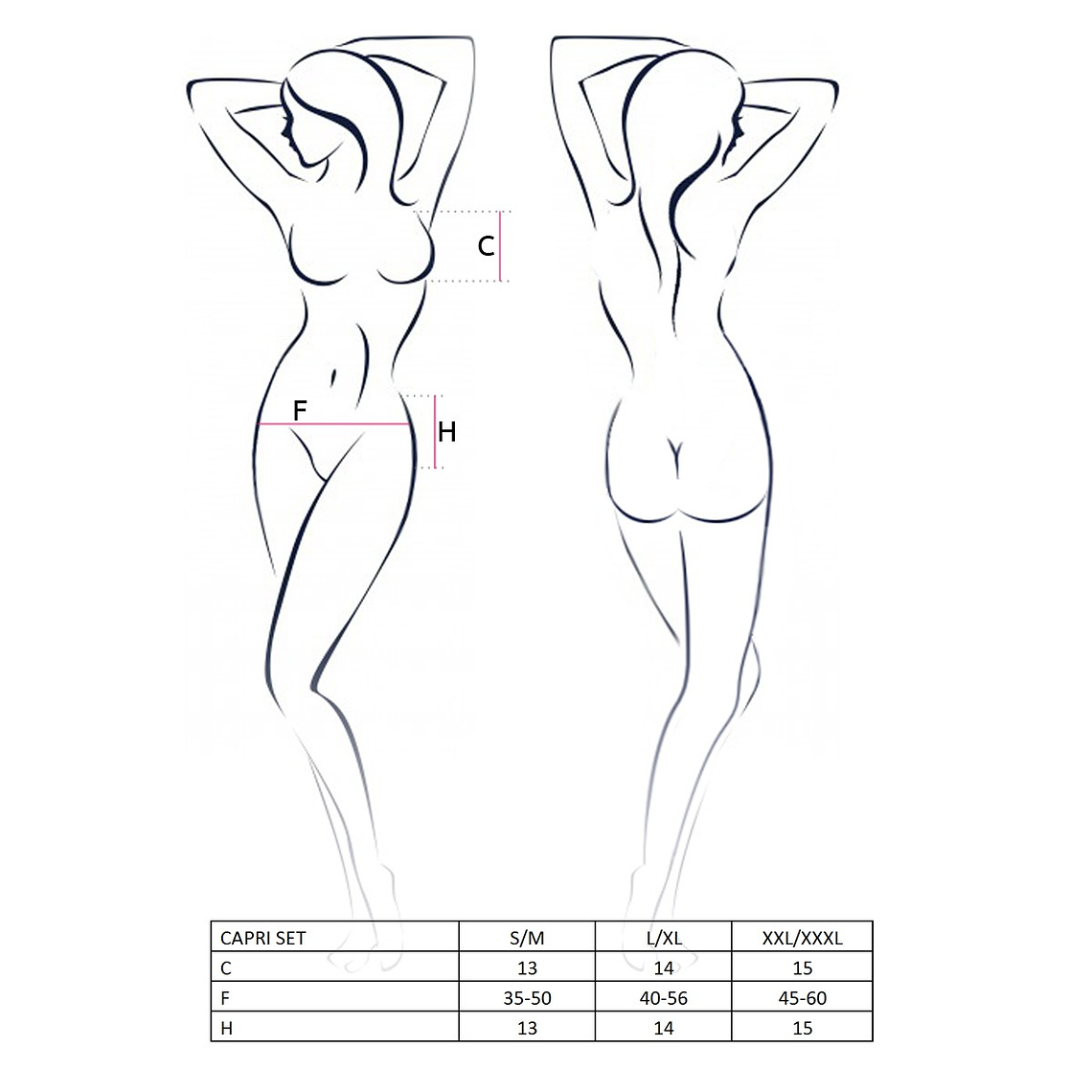 CONJUNTO DE 3 PEÇAS CAPRI PRETO PASSION - 44-46 XXL/3XL 2