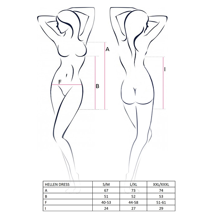 VESTIDO HELLEN PRETO PASSION - 40-42 L/XL 3