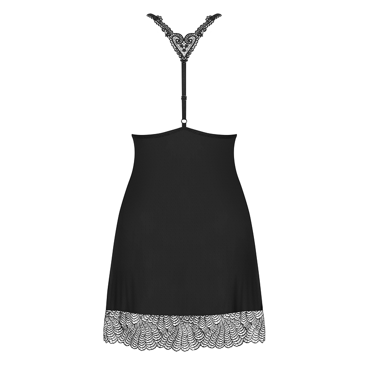 CAMISA DE NOITE E TANGA CHICCANTA OBSESSIVE PRETA - 36-38 S/M 6