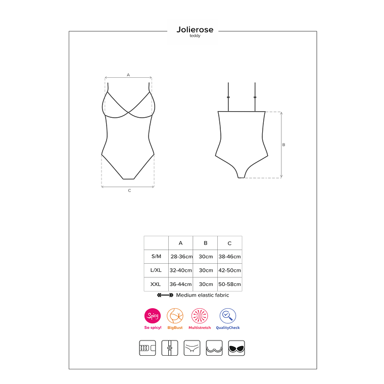 BODY JOLIEROSE OBSESSIVE VERMELHO - 40-42 L/XL 7