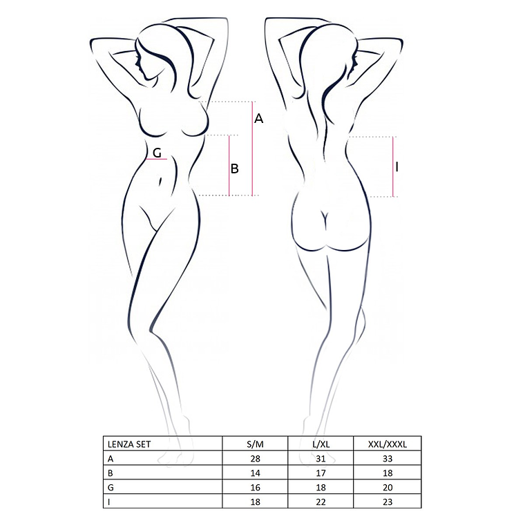 CONJUNTO DE 2 PEÇAS LENZA PRETO PASSION - 44-46 XXL/3XL 2