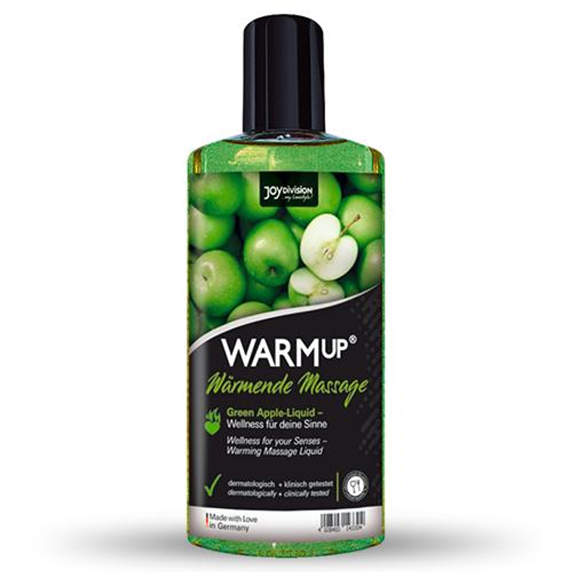 ÓLEO DE MASSAGEM COMESTÍVEL WARMUP MACÃ VERDE 150ML 1