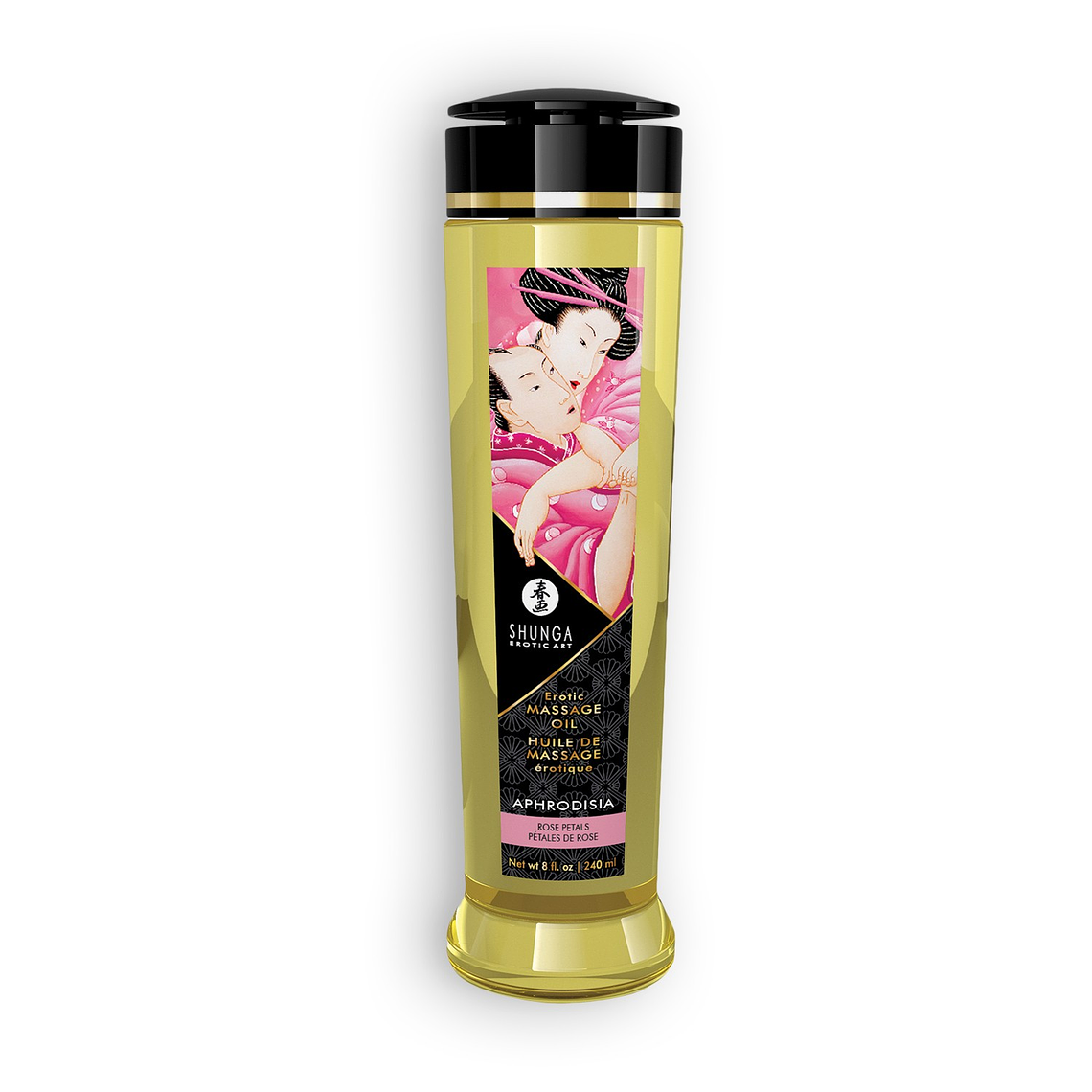 ÓLEO DE MASSAGEM SHUNGA APHRODISIA ROSA 240ML 2