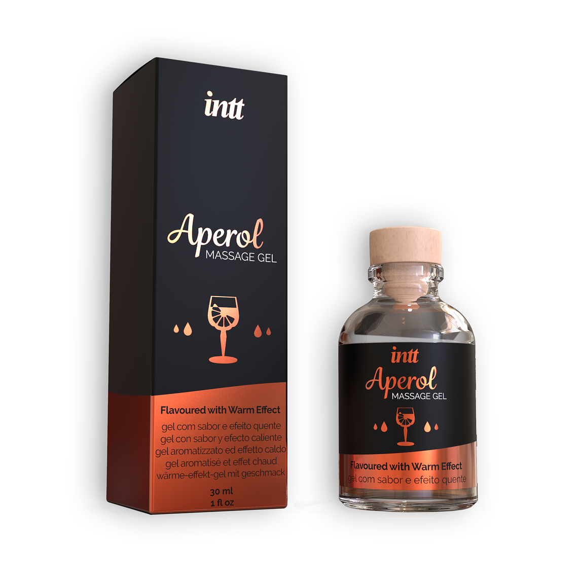 GEL DE MASSAGEM COM SABOR A APEROL INTT 30ML 2