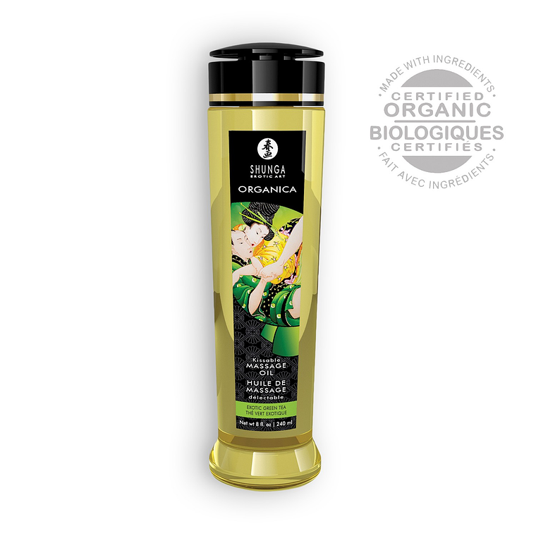 ÓLEO DE MASSAGEM SHUNGA ORGANICA CHÁ VERDE 240ML 2