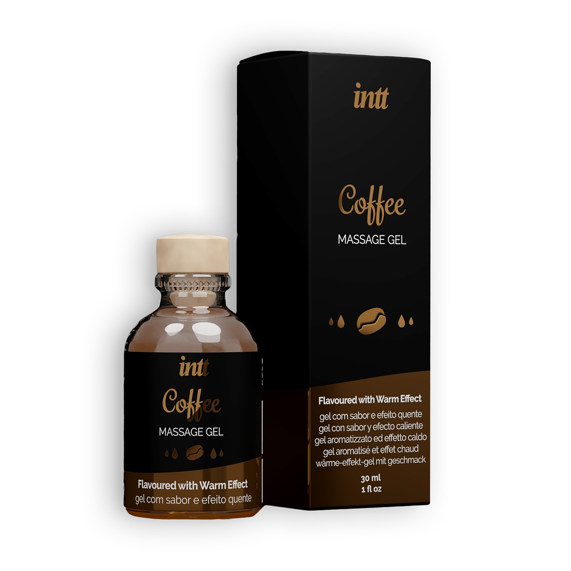 GEL DE MASSAGEM COM SABOR A CAFÉ INTT 30ML 2