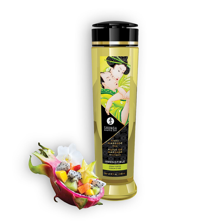 ÓLEO DE MASSAGEM SHUNGA IRRESISTIBLE FUSÃO ASIÁTICA 240ML 1