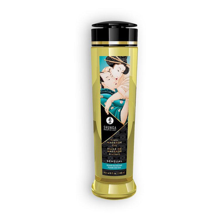 ÓLEO DE MASSAGEM SHUNGA SENSUAL ISLAND BLOSSOMS 240ML 2