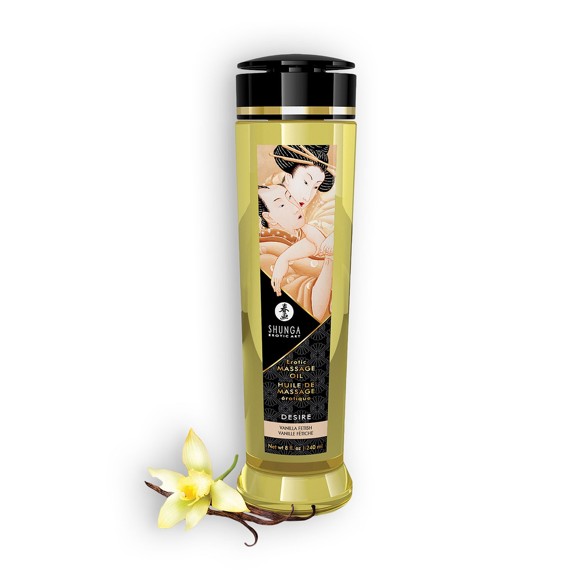 ÓLEO DE MASSAGEM SHUNGA DESIRE BAUNILHA 240ML 1