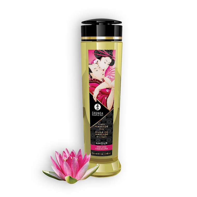 ÓLEO DE MASSAGEM SHUNGA AMOUR DOCE LOTUS 240ML 1