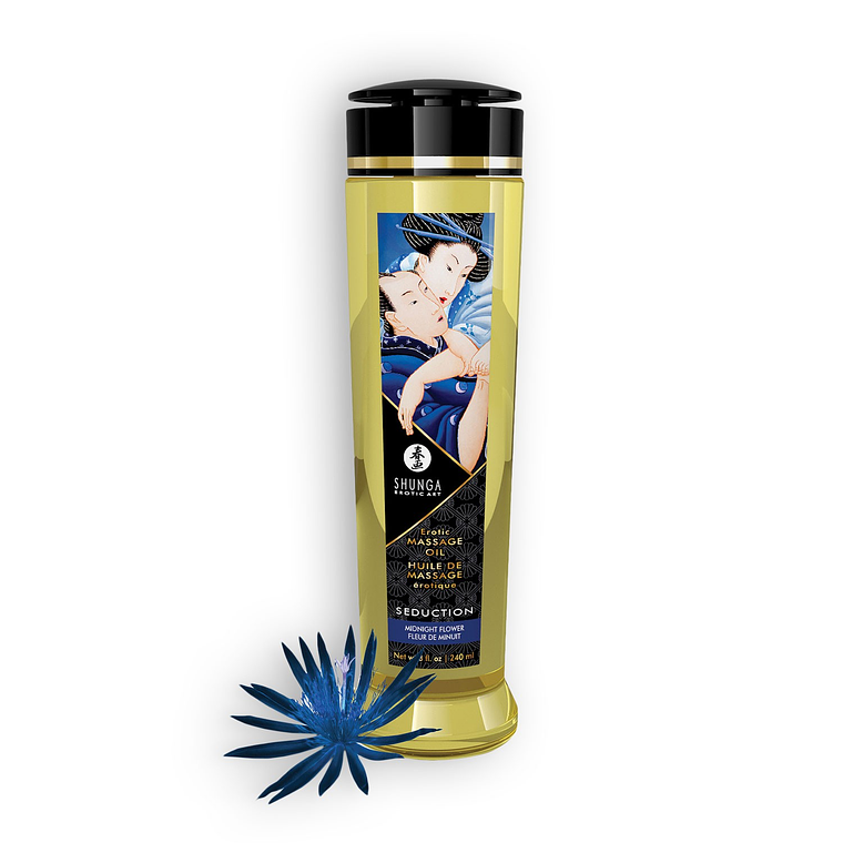 ÓLEO DE MASSAGEM SHUNGA SEDUCTION MIDNIGHT FLOWER 240ML 1