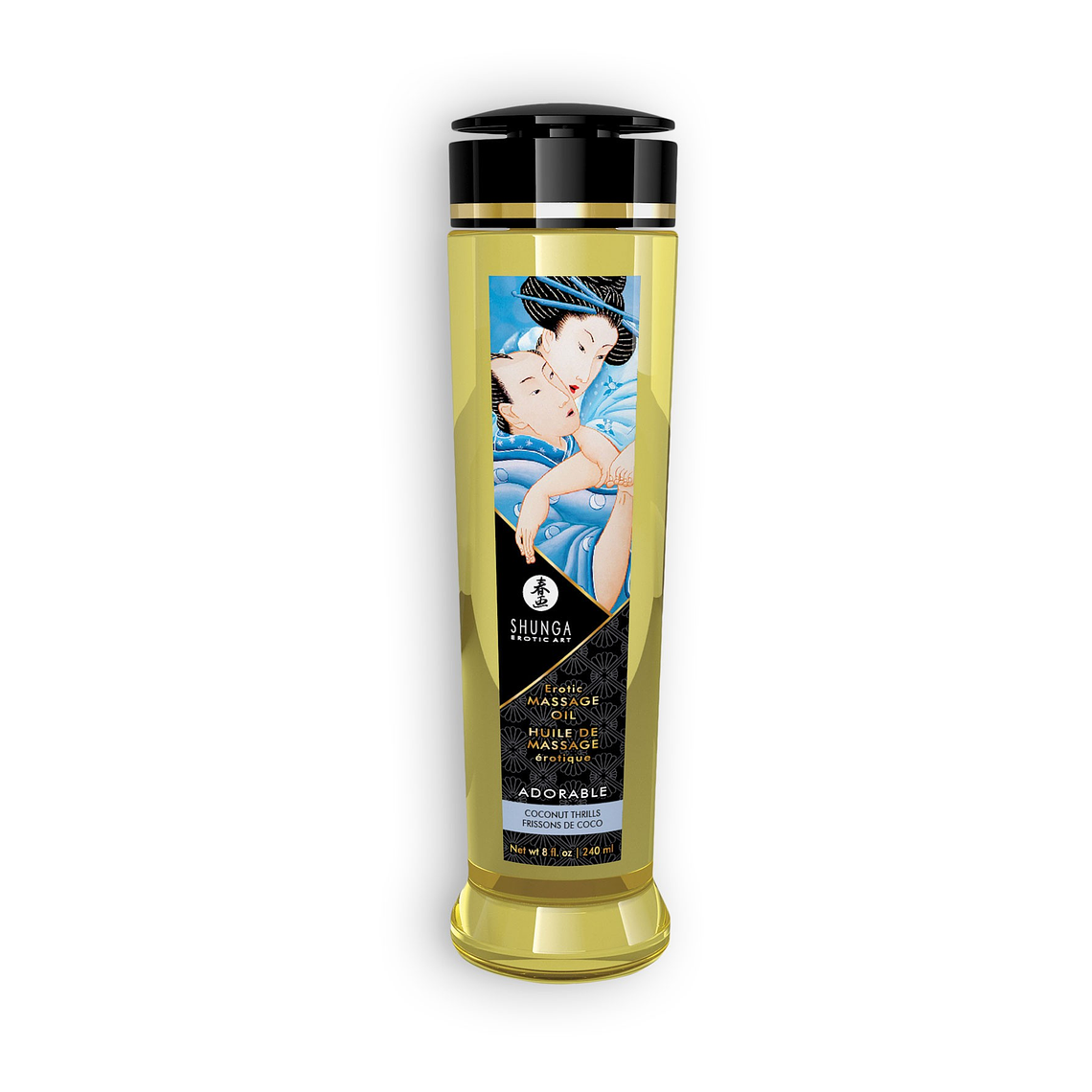 ÓLEO DE MASSAGEM SHUNGA ADORABLE EMOÇÕES DE CÔCO 240ML 2