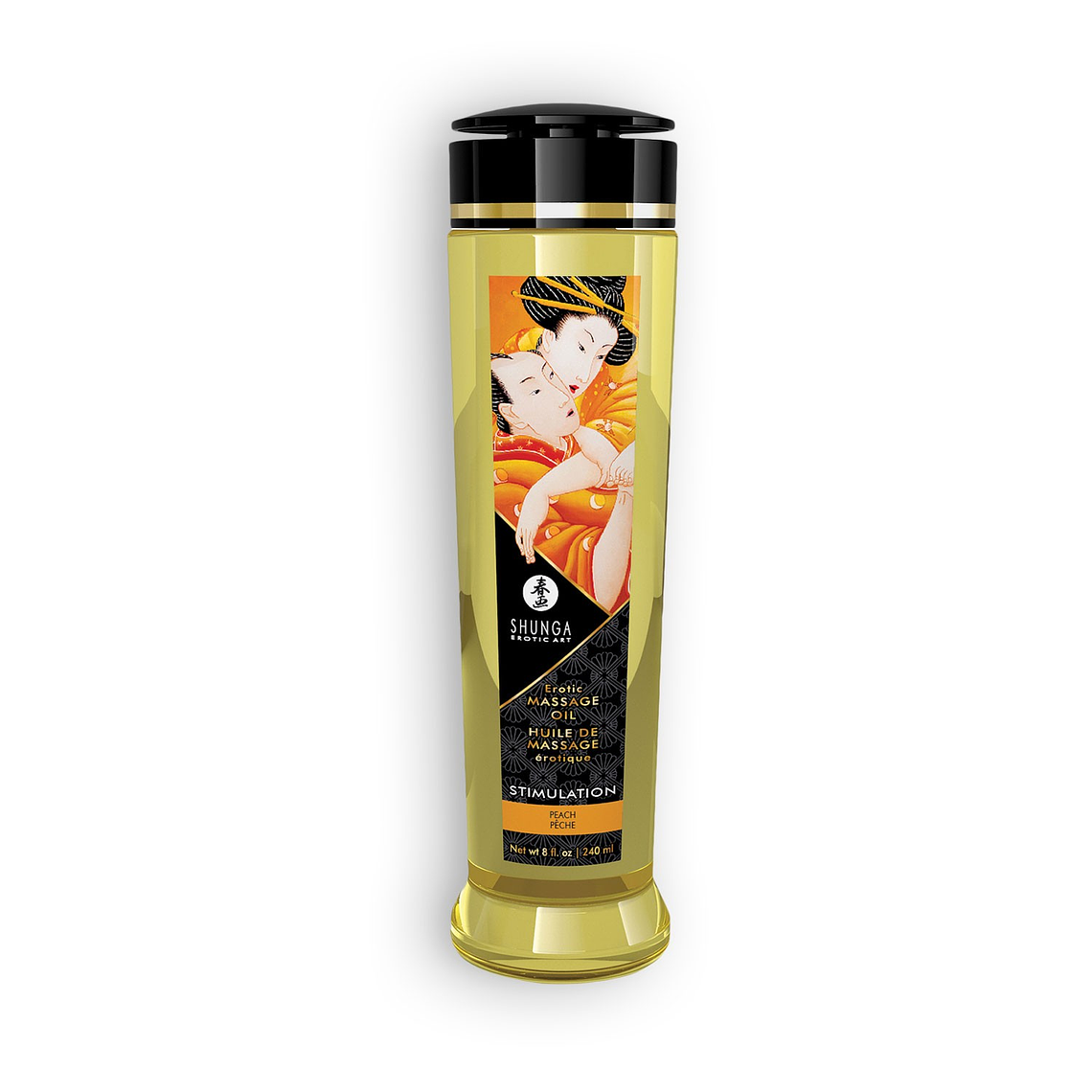 ÓLEO DE MASSAGEM SHUNGA STIMULATION PÊSSEGO 240ML 2