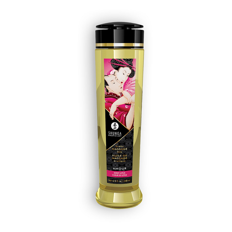 ÓLEO DE MASSAGEM SHUNGA AMOUR DOCE LOTUS 240ML 2