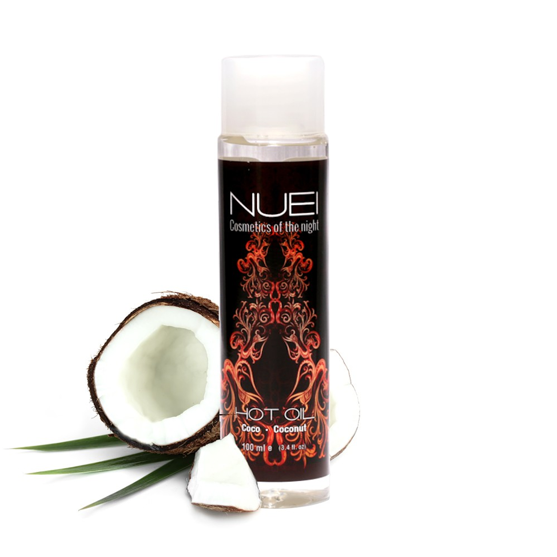 ÓLEO DE MASSAGEM COM EFEITO CALOR COCO HOT OIL NUEI 100ML 1