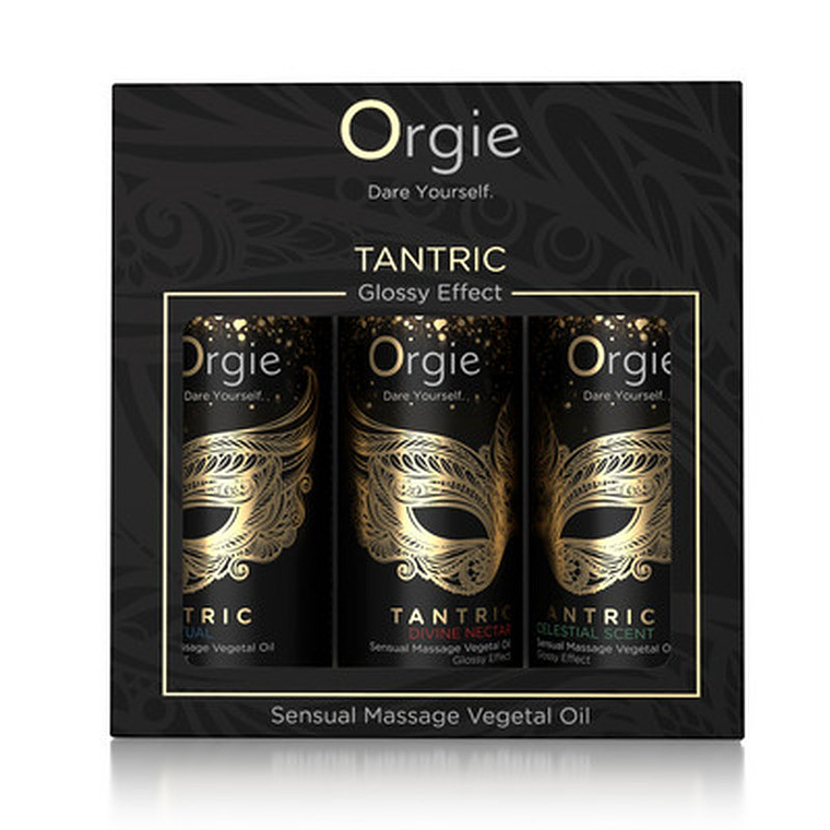 CONJUNTO DE ÓLEOS DE MASSAGEM TANTRIC SENSUAL MINI SIZE 3X30ML ORGIE 2