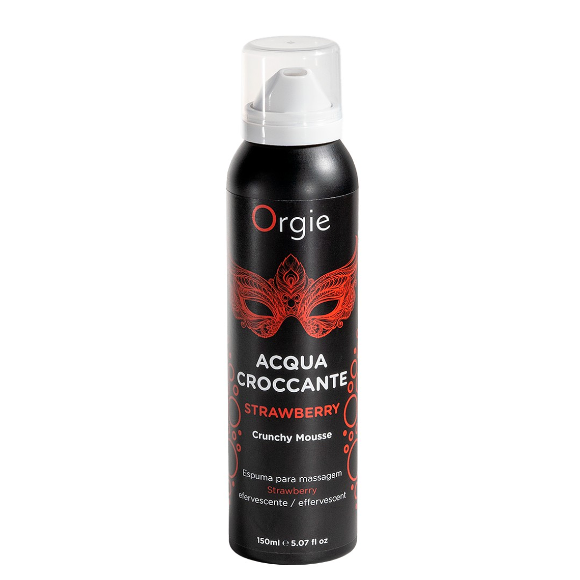 ESPUMA DE MASSAGEM CRACKELING ACQUA CROCCANTE MORANGO 150ML ORGIE 3