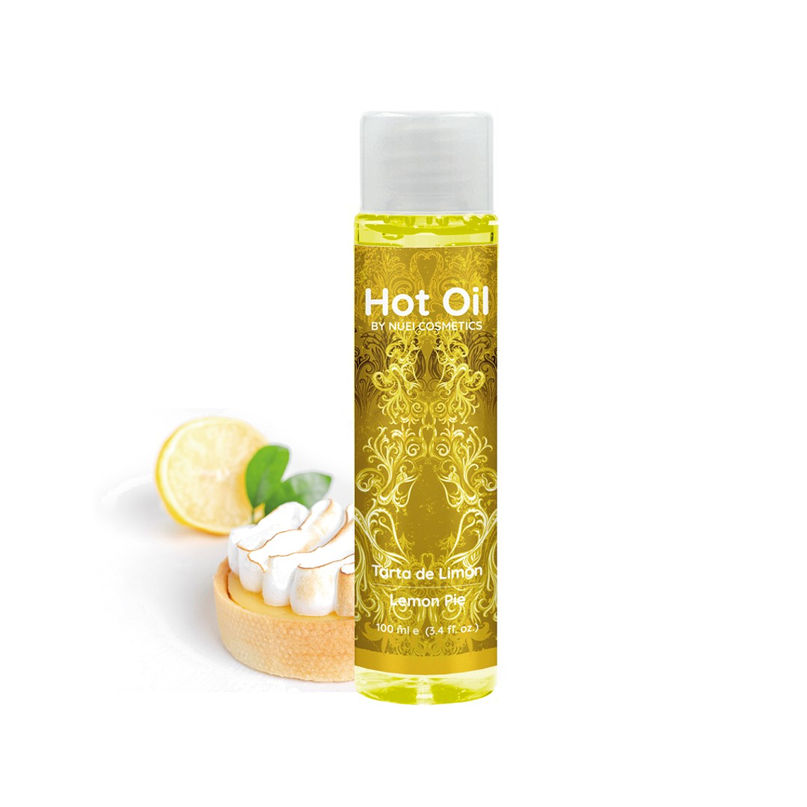 ÓLEO DE MASSAGEM COM EFEITO CALOR TARTE DE LIMÃO HOT OIL NUEI 100ML 1