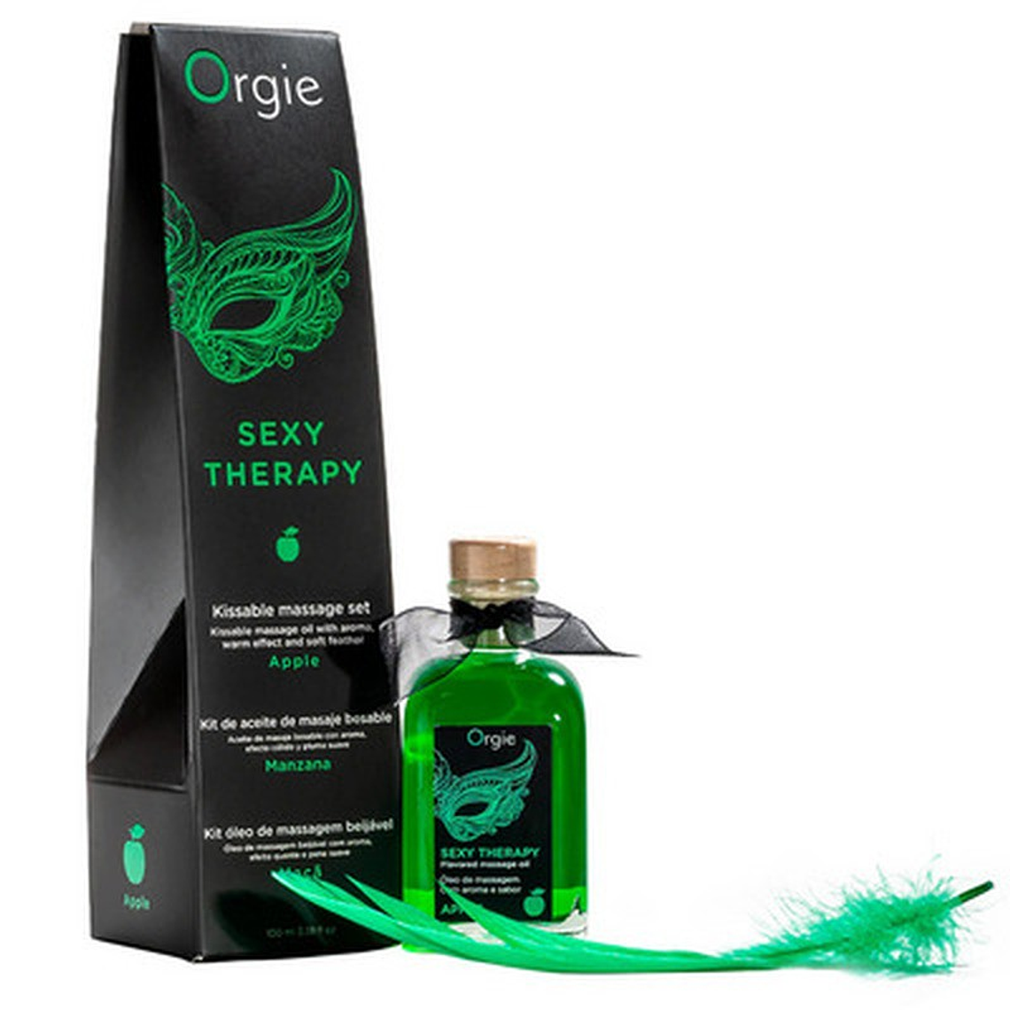 KIT DE MASSAGEM LIPS SEXY THERAPY DE MAÇÃ 100ML ORGIE 2