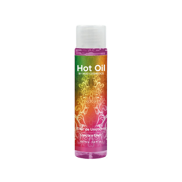 ÓLEO DE MASSAGEM COM EFEITO CALOR ELÍXIR DE UNICÓRNIO HOT OIL NUEI 100ML 2