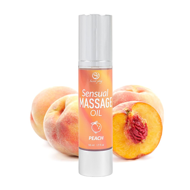 ÓLEO DE MASSAGEM AROMA PÊSSEGO 50 ML SECRET PLAY 1