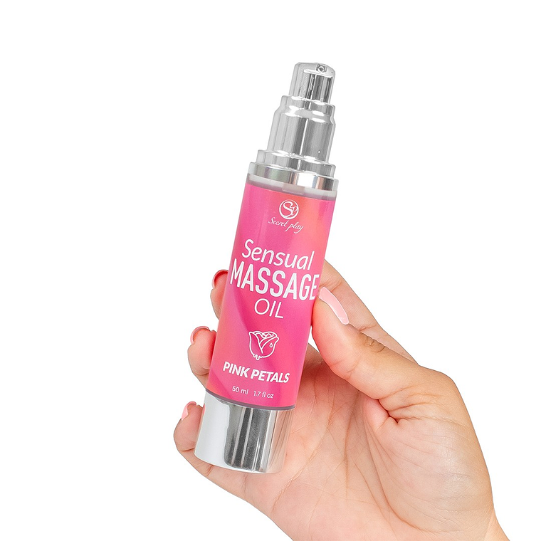 ÓLEO DE MASSAGEM AROMA PÉTALAS DE ROSA 50 ML SECRET PLAY 2