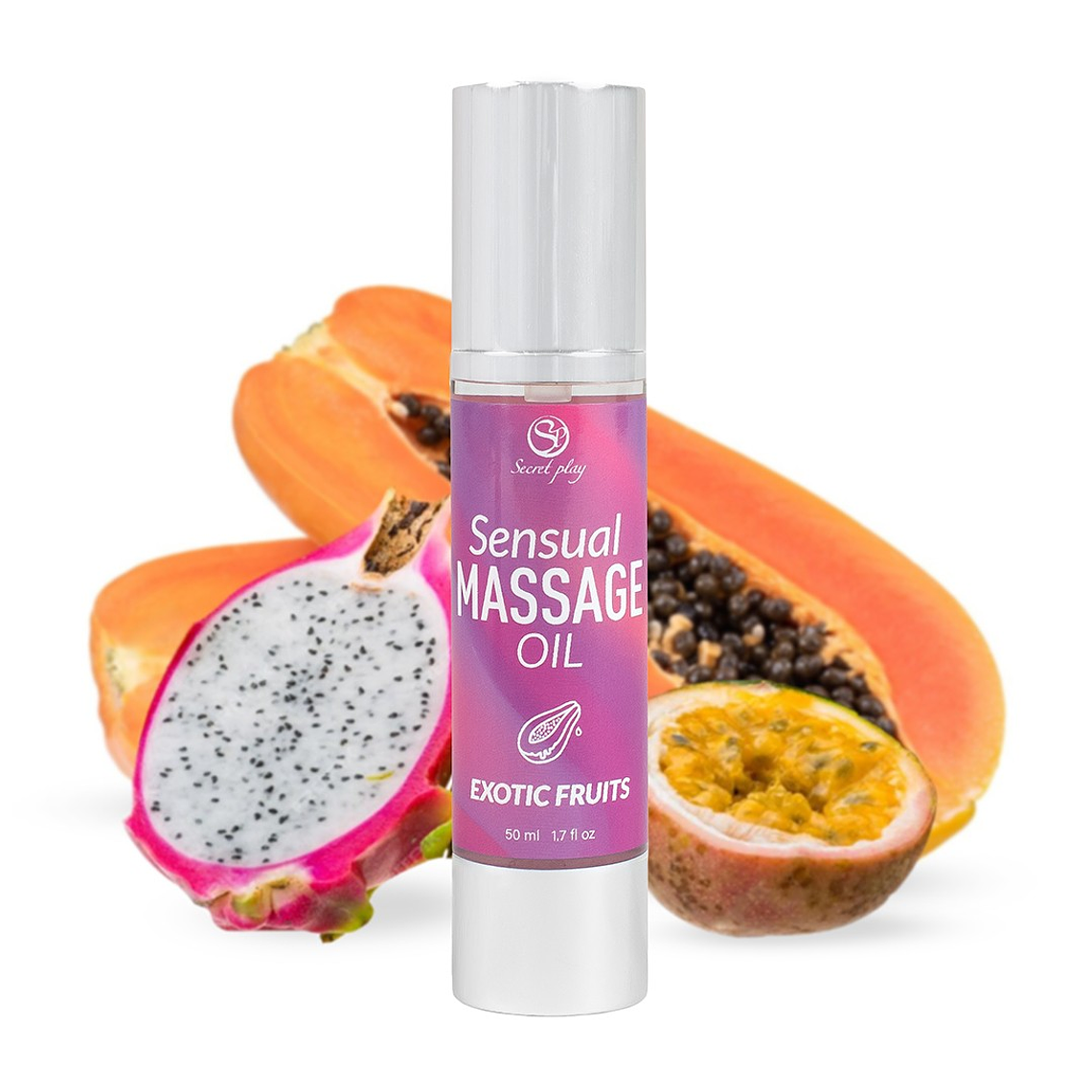 ÓLEO DE MASSAGEM AROMA FRUTAS EXÓTICAS 50 ML SECRET PLAY 1