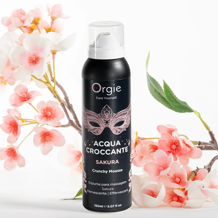 ESPUMA DE MASSAGEM CRACKELING ACQUA CROCCANTE SAKURA 150ML ORGIE 4