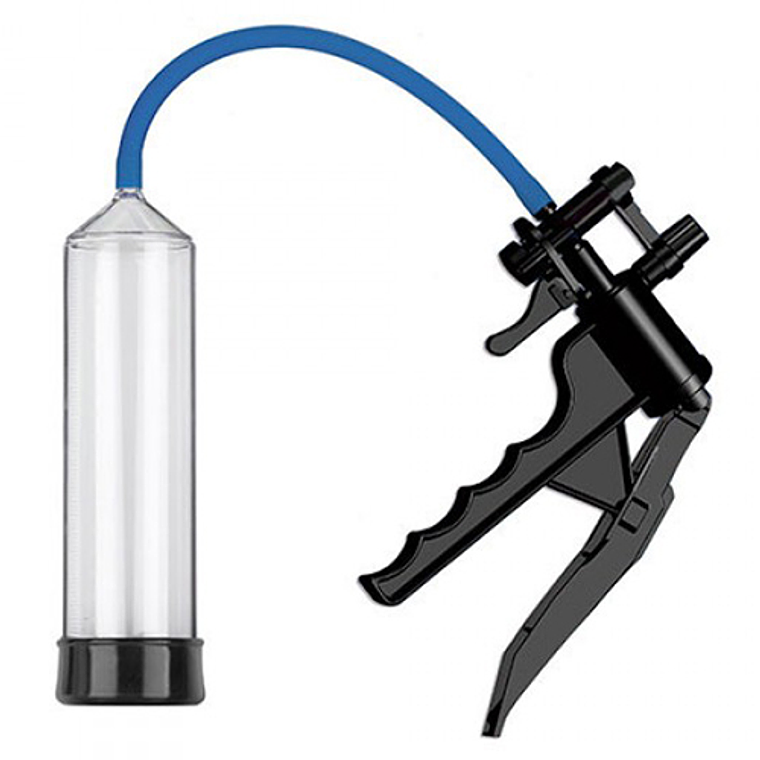 BOMBA PARA O PÉNIS COM PUNHO EASY TOUCH GUN TRANSPARENTE 1