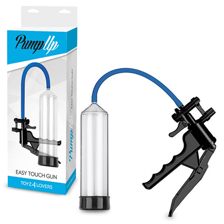 BOMBA PARA O PÉNIS COM PUNHO EASY TOUCH GUN TRANSPARENTE 2