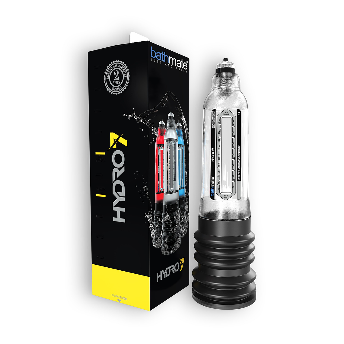 BOMBA PARA O PÉNIS BATHMATE HYDRO 7 HYDRO PUMP TRANSPARENTE 3