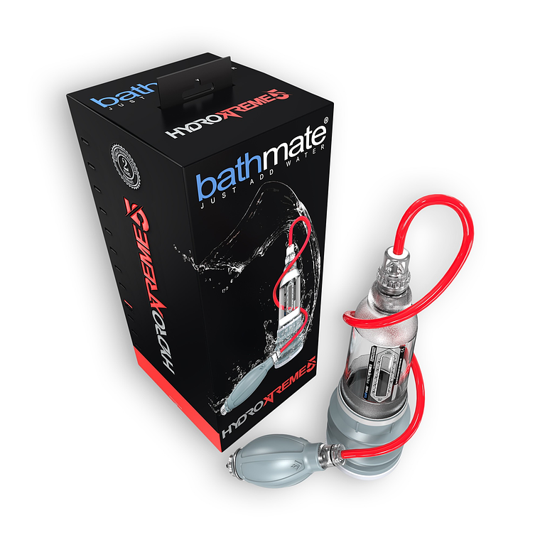 BOMBA COM ACESSÓRIOS BATHMATE HYDROXTREME 5 TRANSPARENTE 3
