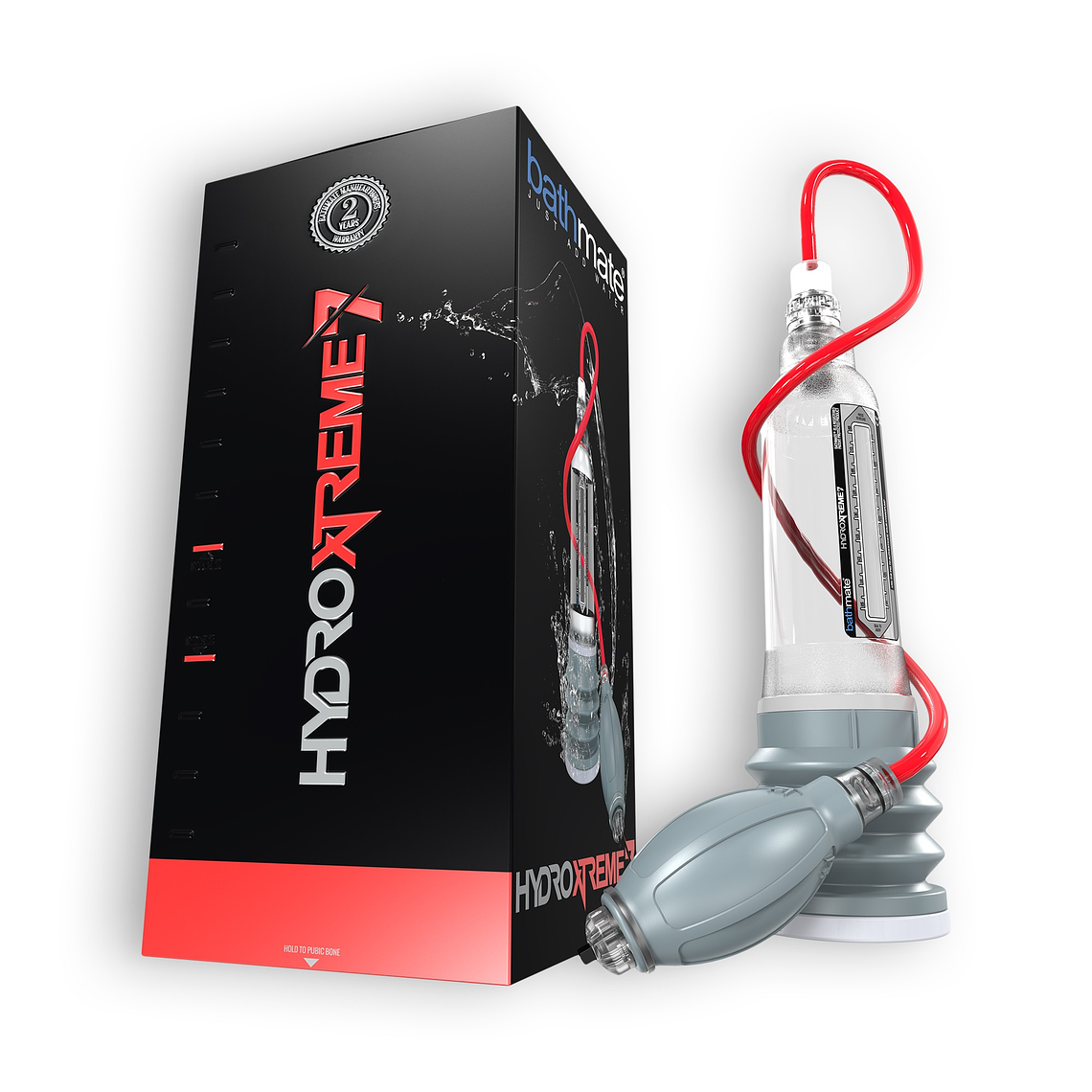 BOMBA COM ACESSÓRIOS BATHMATE HYDROXTREME 7 TRANSPARENTE 4
